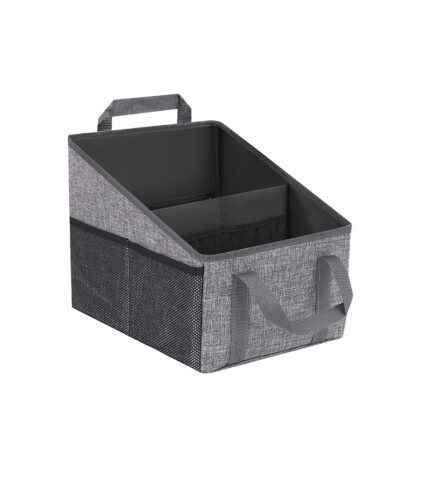 Foldable Multi Compartment Car Organizer Grey 16-1201